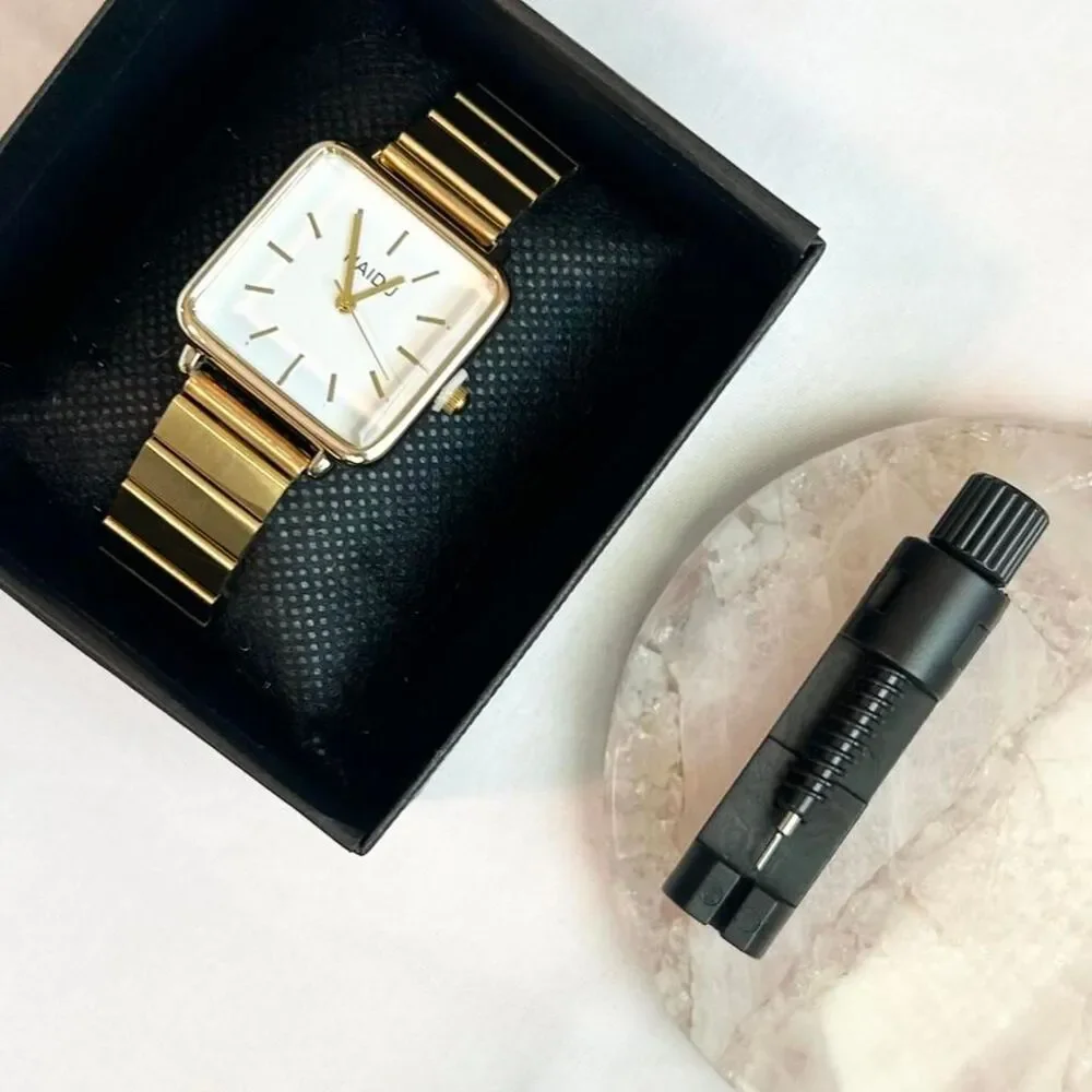 Vintage Inspired Luxury Gold Tone Watch